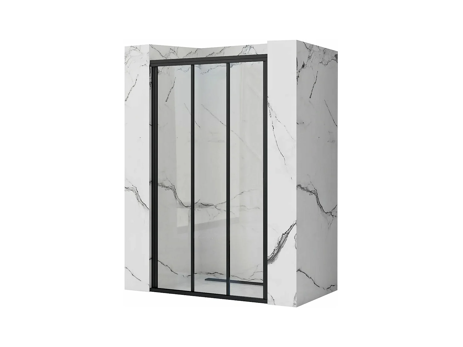 Porte De Douche Rea Alex 90 Black
