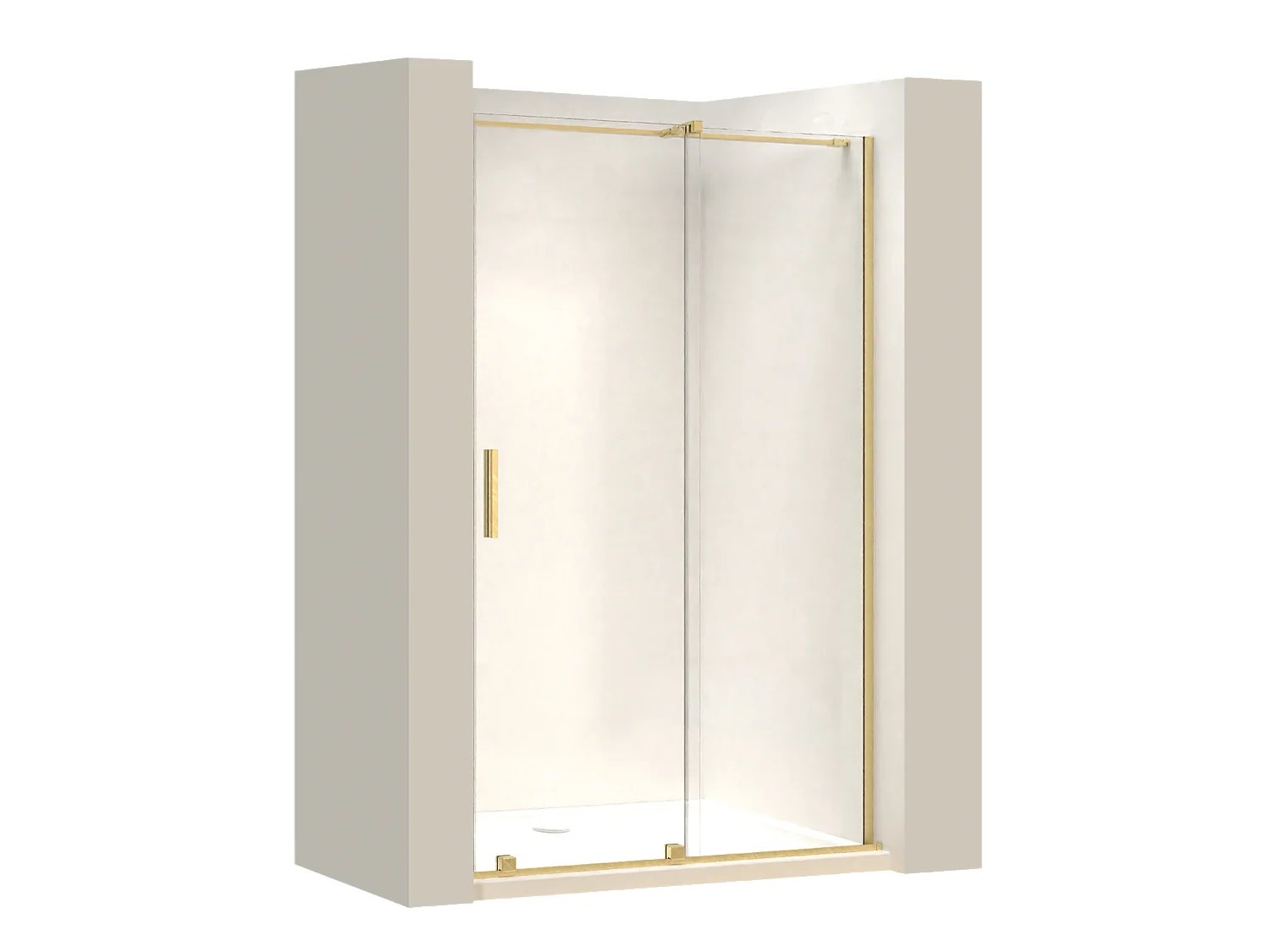 Porte De Douche Rea Montana 110 Brush Gold + Profilé