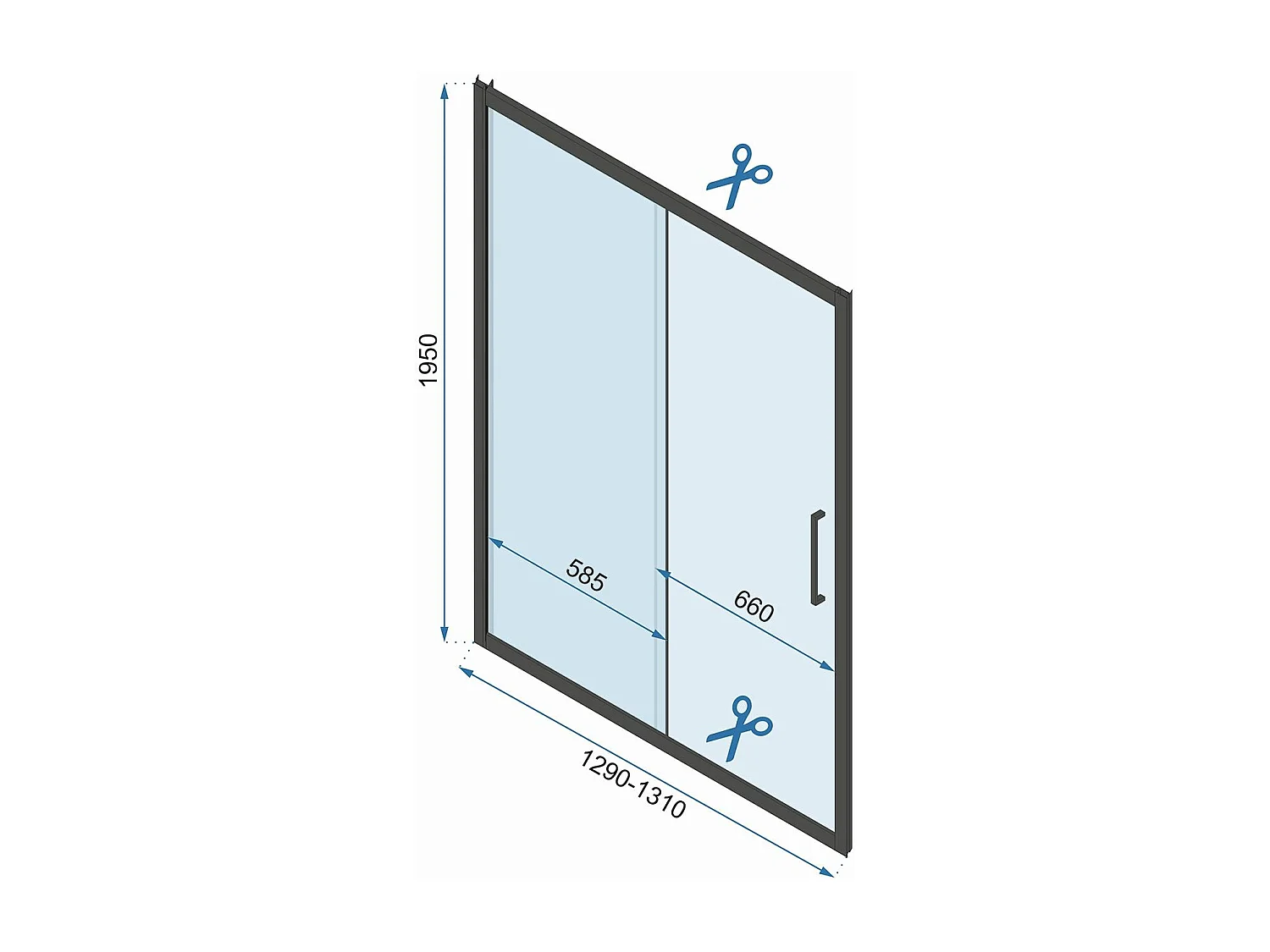 Porte De Douche Coulissante Rea Rapid Slide 130 Brush Gold