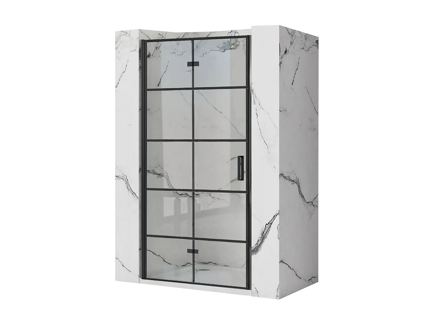 Porte De Douche Rea Molier 90 Black + Profilé