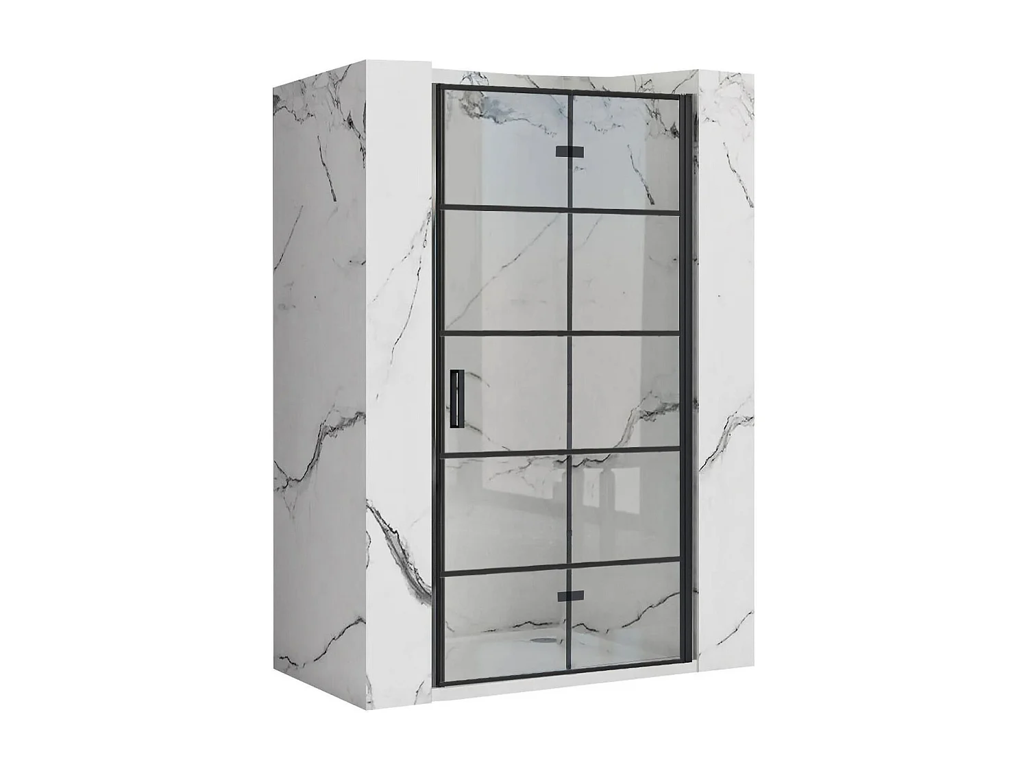 Porte De Douche Rea Molier 90 Black + Profilé