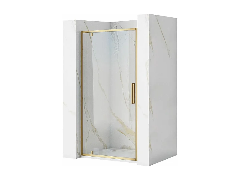 Portas De Chuveiro Rea Rapid Swing 1100 Brush Gold