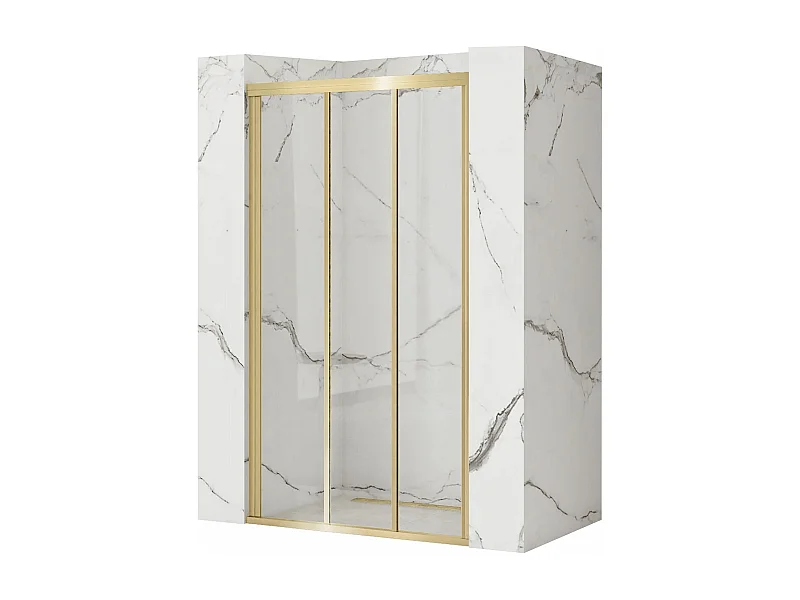 Porte De Douche Rea Alex 90 Brush Gold