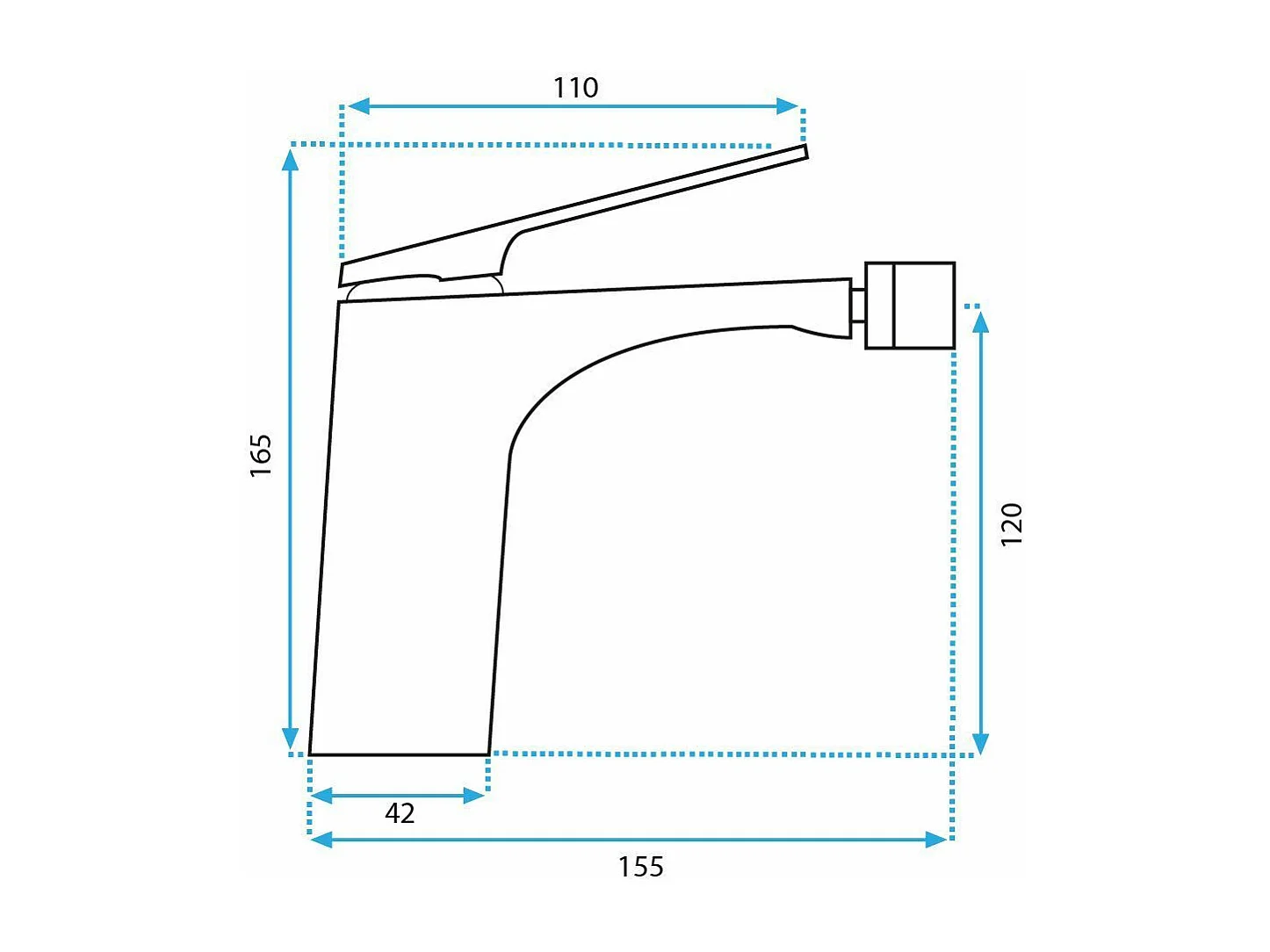 Robinet De Bidet Rea Avalon Black
