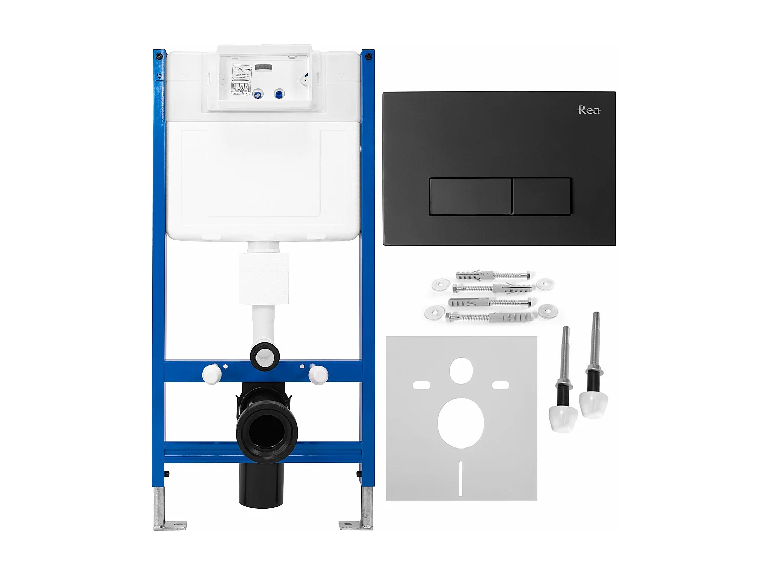 Vorwandelement Mit Knopf H Rea Black