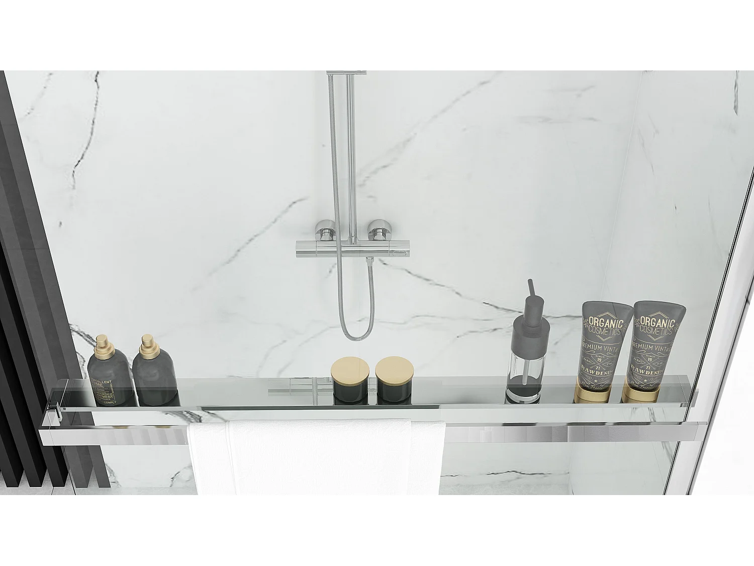 Paroi De Douche Rea Aero N 110 Chrome