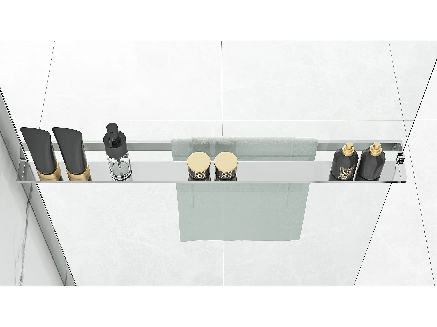 Paroi De Douche Rea Aero N 110 Chrome