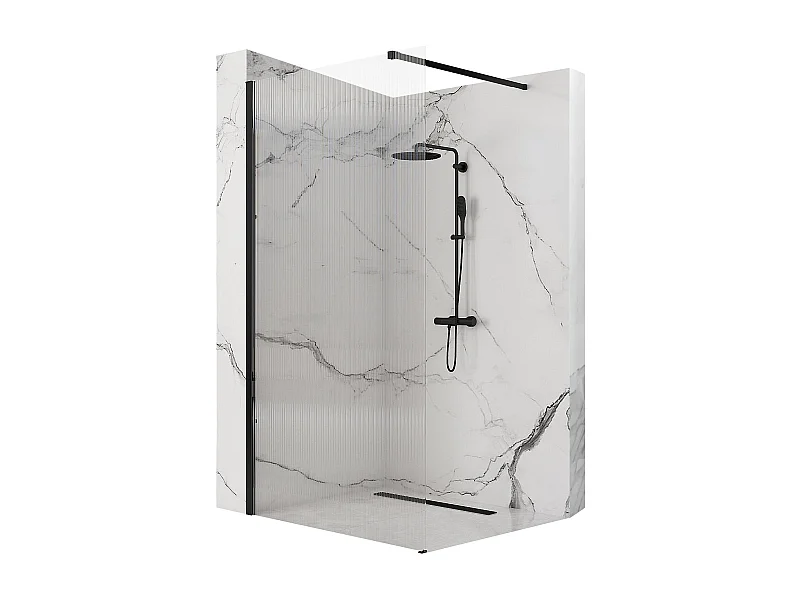 Parete Doccia Rea Aero Intimo 100 Black