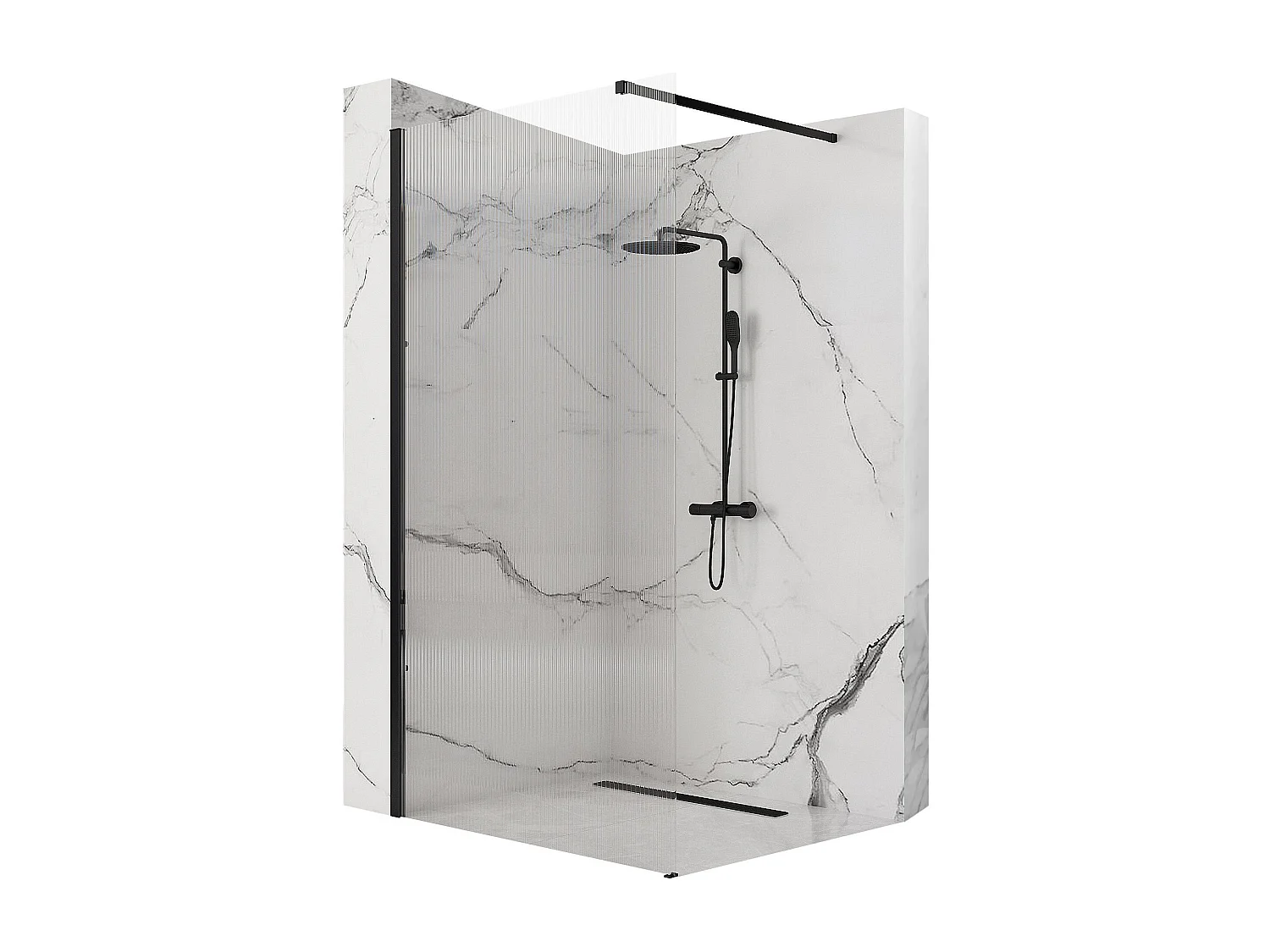 Paroi De Douche Rea Aero Intimo 100 Black