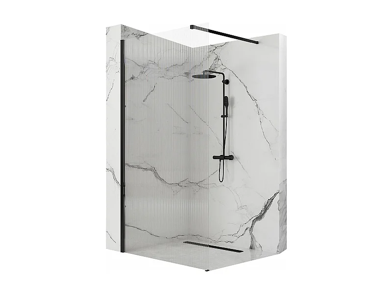 Duschwand Rea Aero Intimo 90 Black