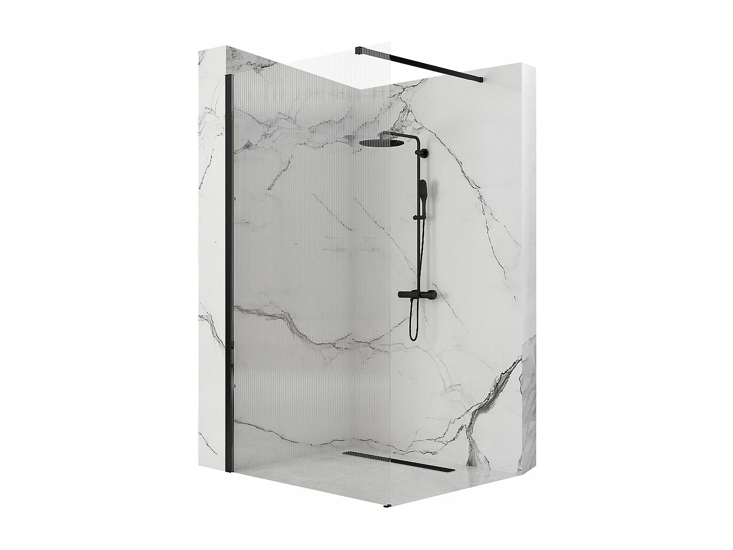 Paroi De Douche Rea Aero Intimo 120 Black