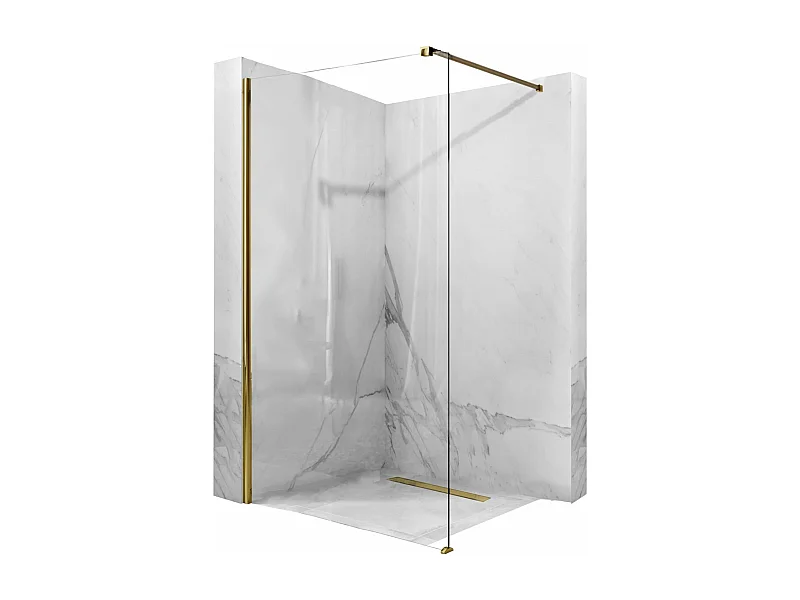 Paroi De Douche Rea Aero Walk In 120 Gold