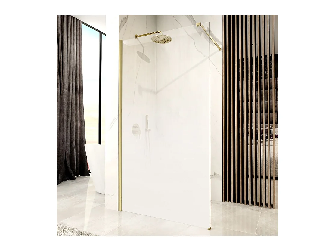 Paroi De Douche Rea Aero Ombre 110 Brush Gold