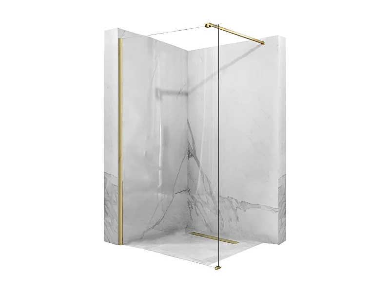 Douchescherm Rea Aero 120 Brush Gold