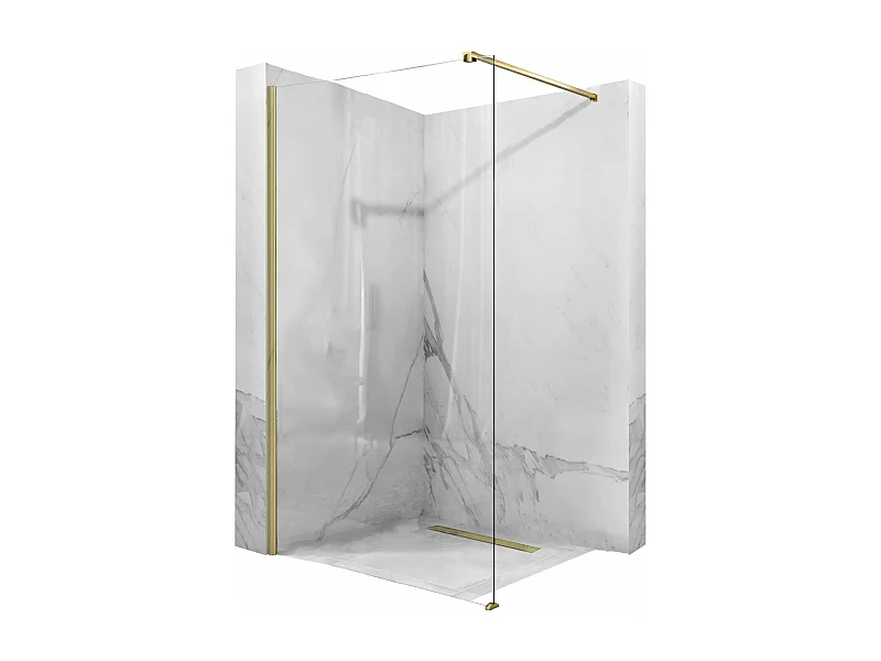 Paroi De Douche Rea Aero 100 Brush Gold