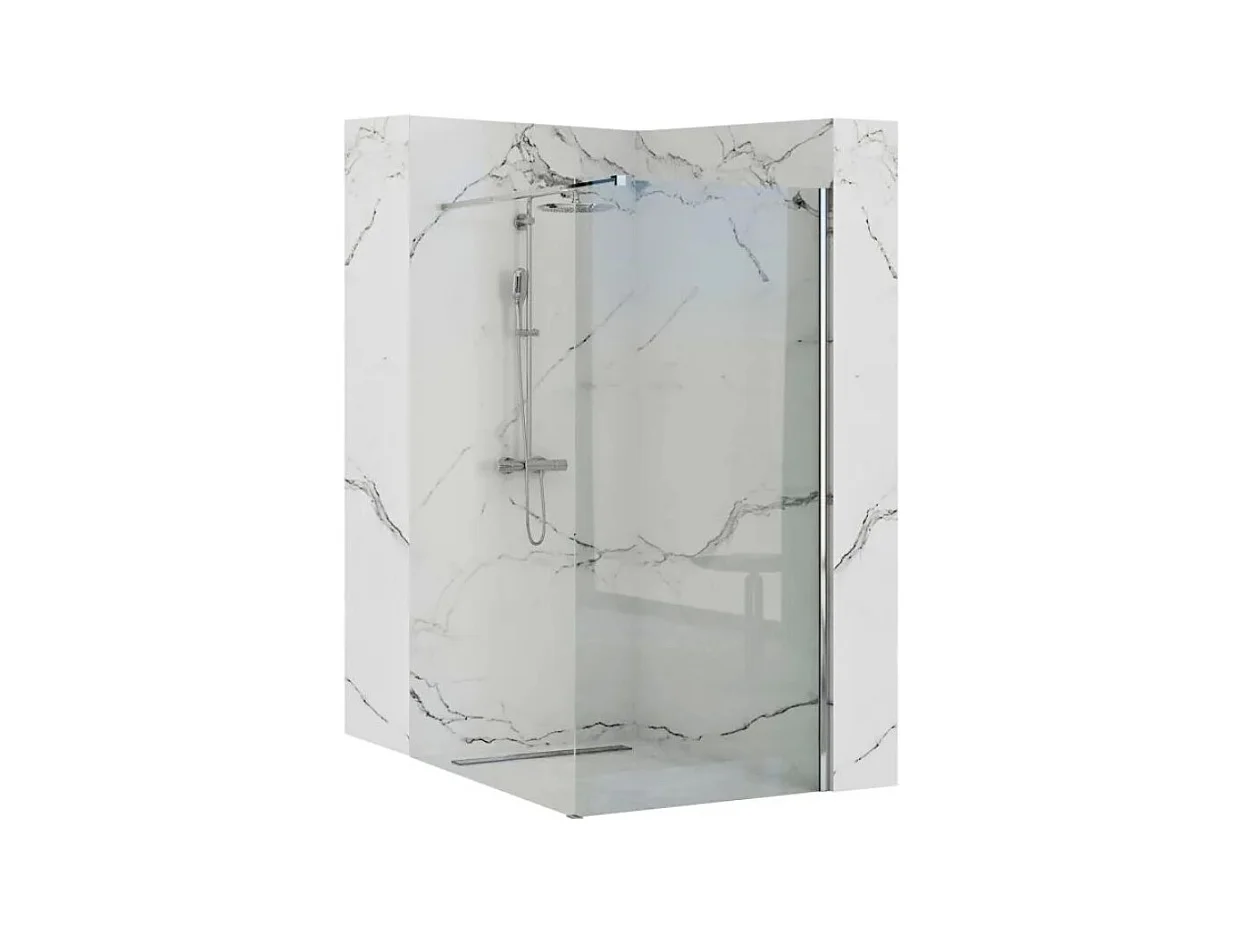 Paroi De Douche Rea Aero N 100 Chrome