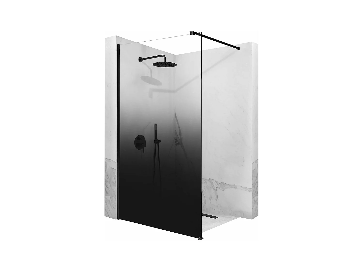 Paroi De Douche Rea Aero Ombre 120 Black