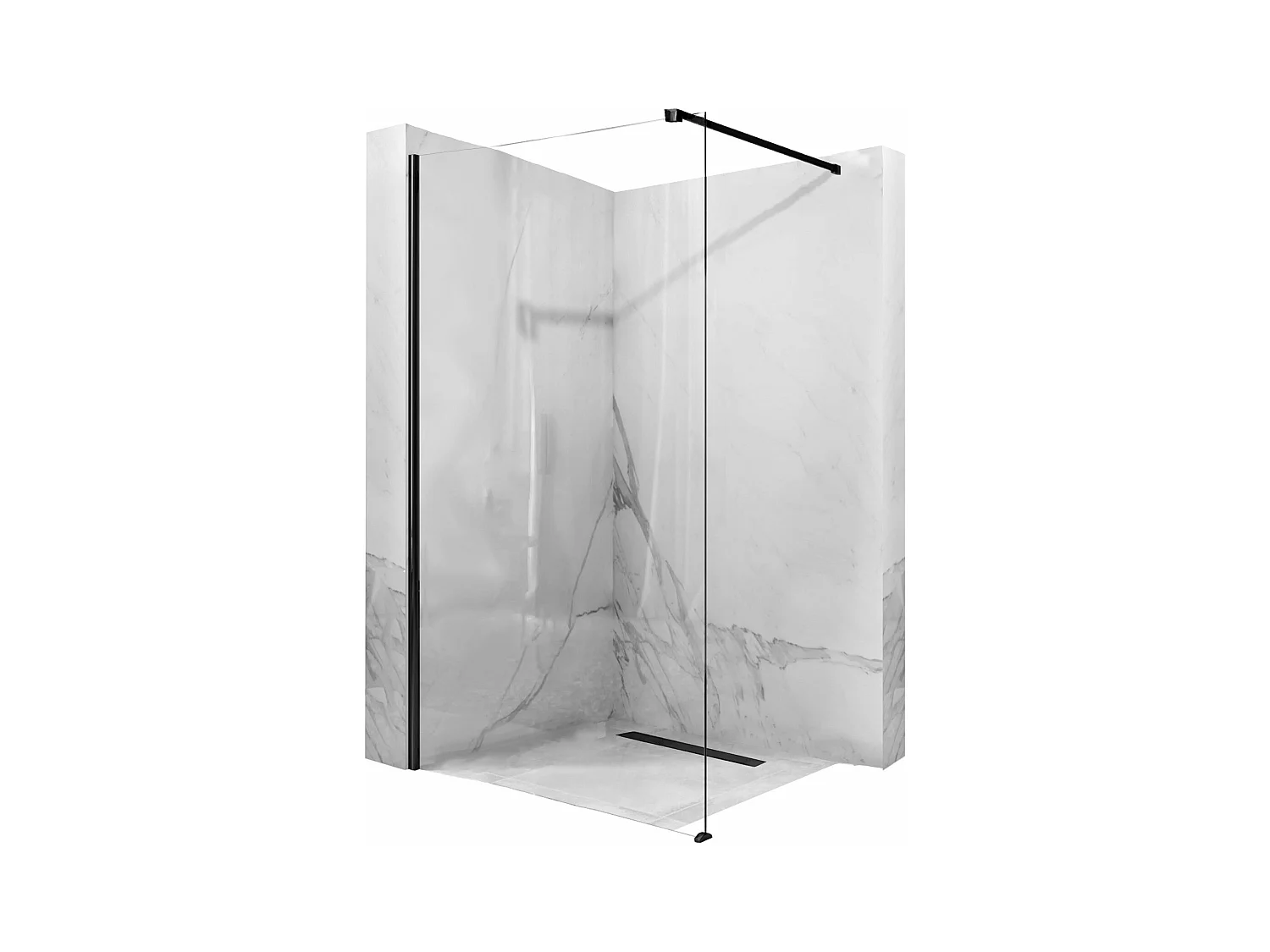 Paroi De Douche Rea Aero 80 Black