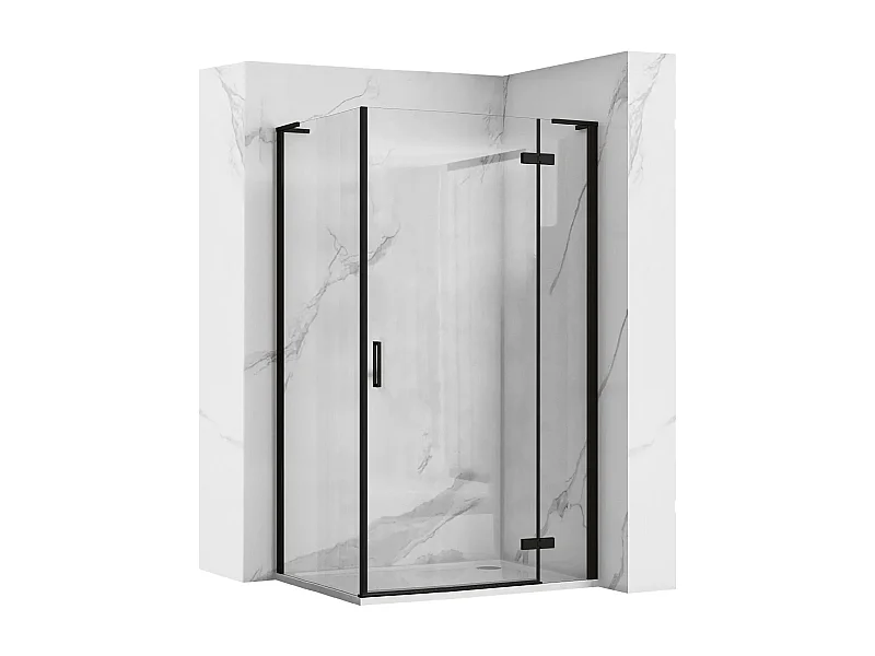 Duschkabine Rea Hugo 100X80 Black