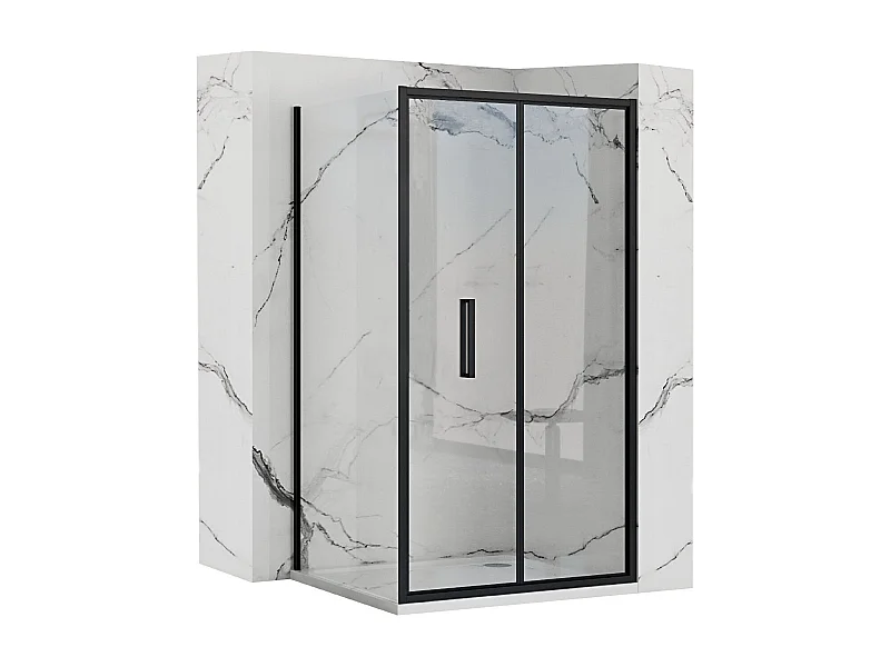 Duschkabine Rea Rapid Fold 80X100 Black