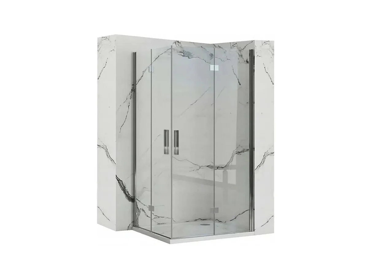Cabine De Douche Rea Molier Double 80X100 Chrome