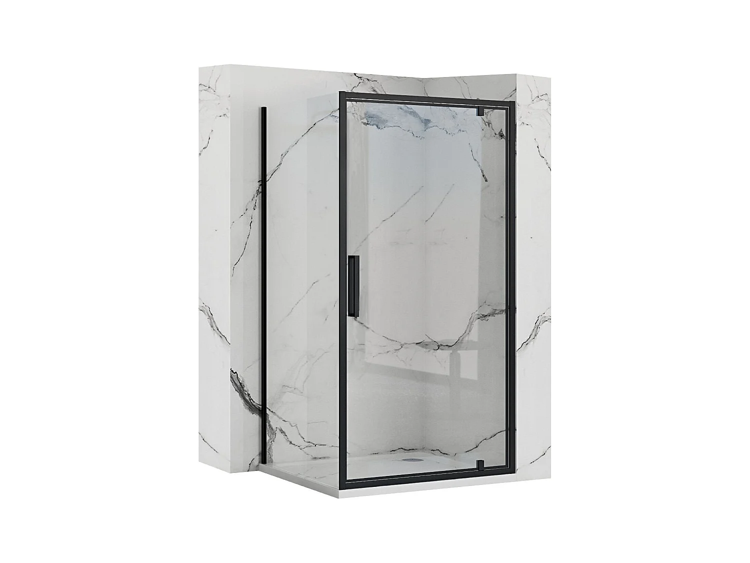 Cabine De Douche Rea Rapid Swing 120X90 Black