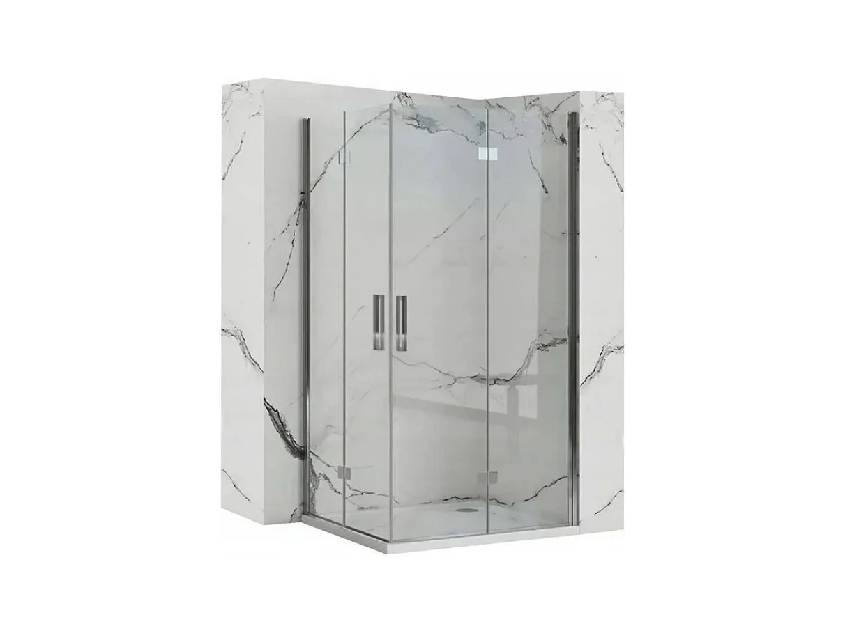 Cabine De Douche Rea Molier Double 90X100 Chrome