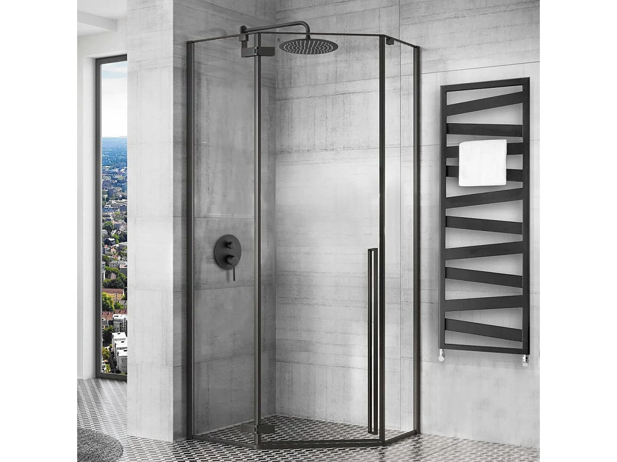 Cabine De Douche Rea Diamond 90X90 Black