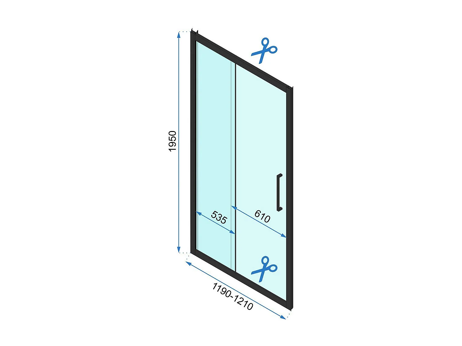 Cabine De Douche Murale Rea Rapid Slide 120X80 Brush Gold