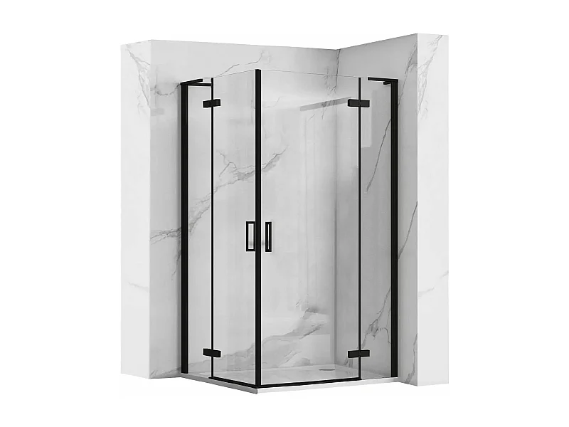 Duschkabine Rea Hugo 90X100 Black