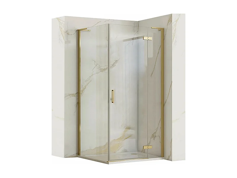 Cabine De Douche Rea Hugo 90X90 Brush Gold