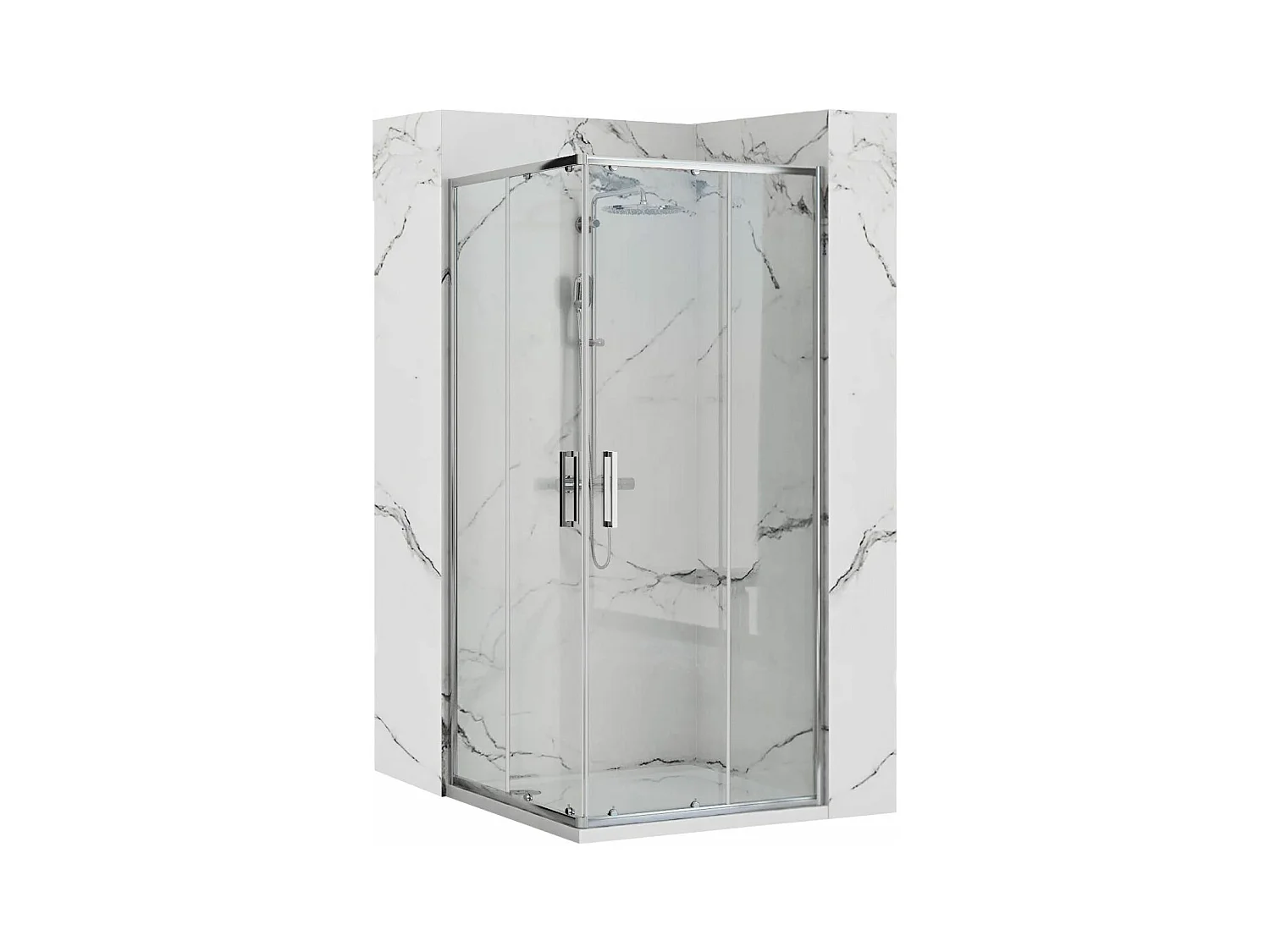 Cabine De Douche Rea Punto 80X80 Chrome