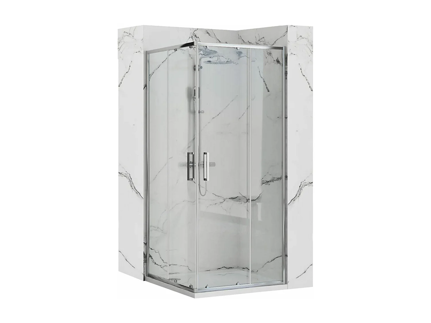 Cabine De Douche Rea Punto 80X80 Chrome