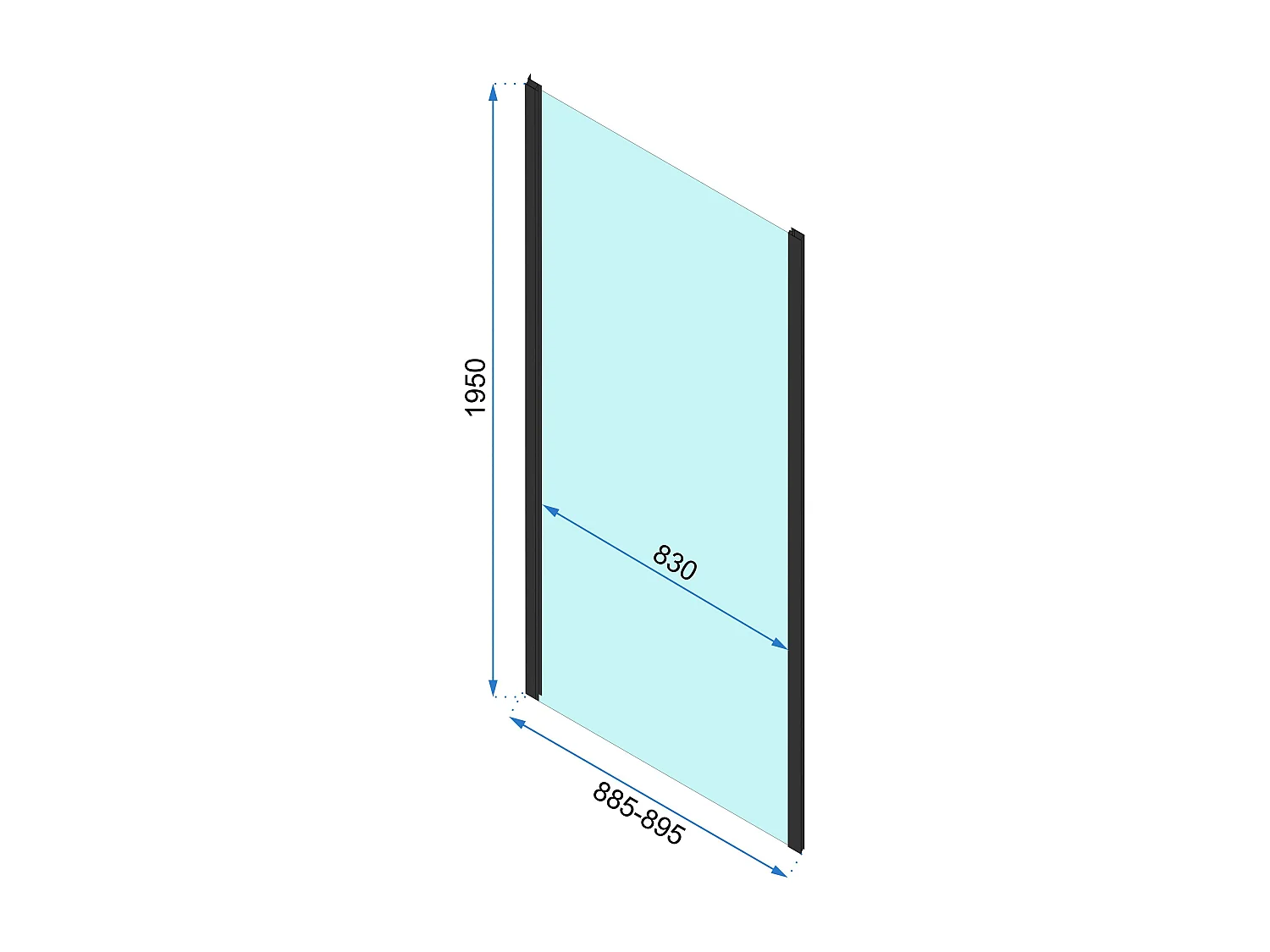 Cabine De Douche Rea Rapid Fold 80X80 Gold
