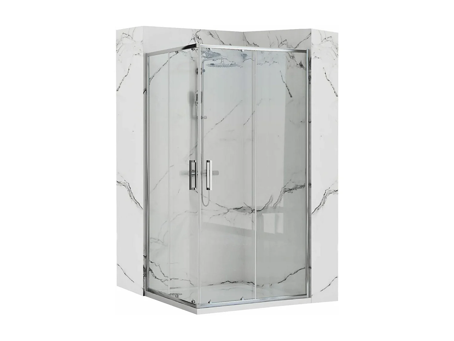 Douchecabine Rea Punto 80X100 Chrome