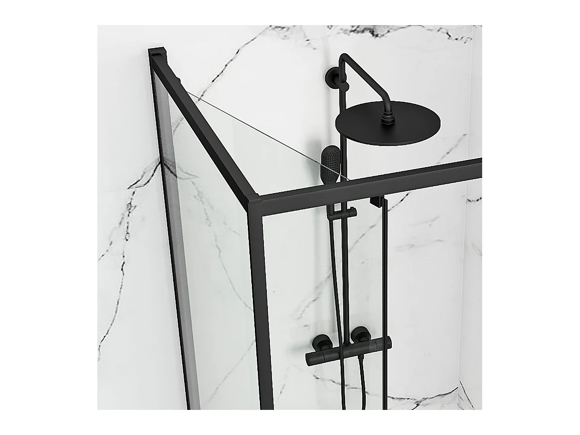 Cabine De Douche Rea Space In 90X90 Black