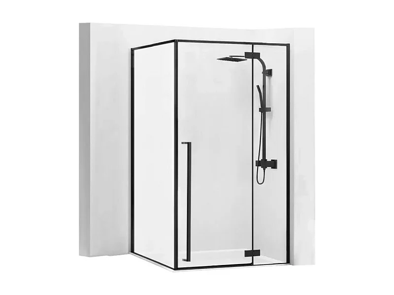 Duschkabine Rea Fargo 80X100 Black