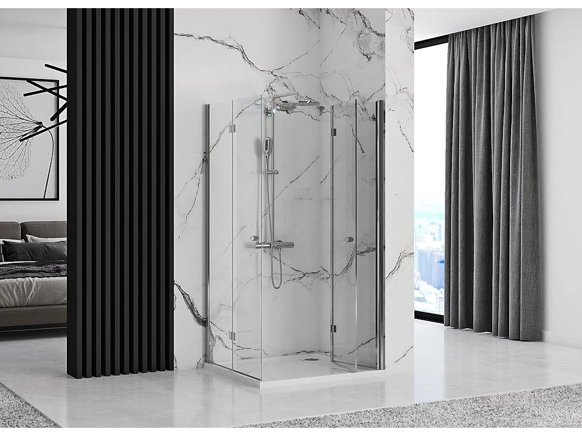 Cabine De Douche Rea Fold N2 100X120 Chrome