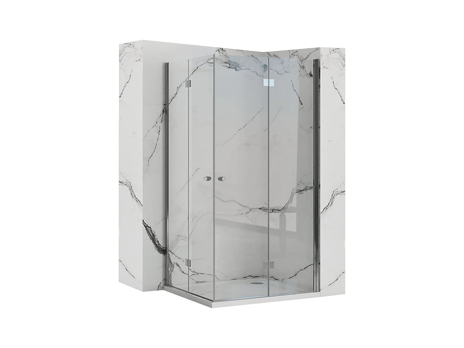 Cabine De Douche Rea Fold N2 100X120 Chrome