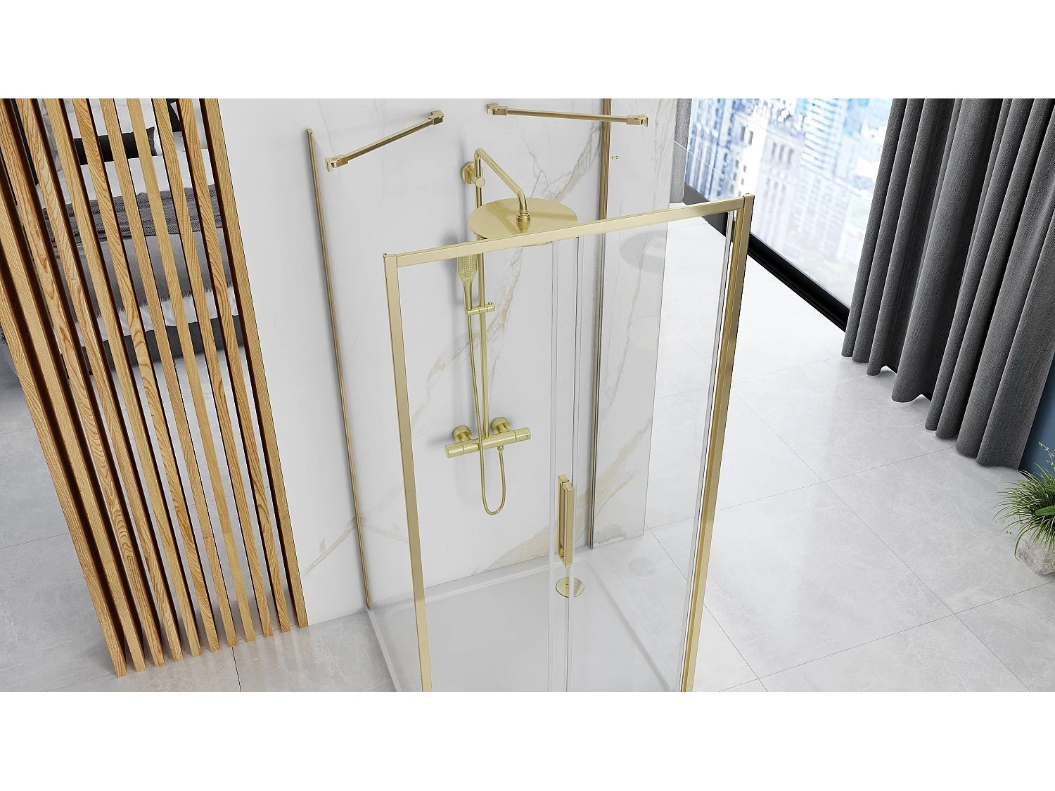 Douche Rea Rapid Slide 130X80 Gold