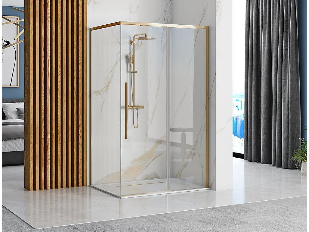 Cabine De Douche Rea Solar 80X100 Gold