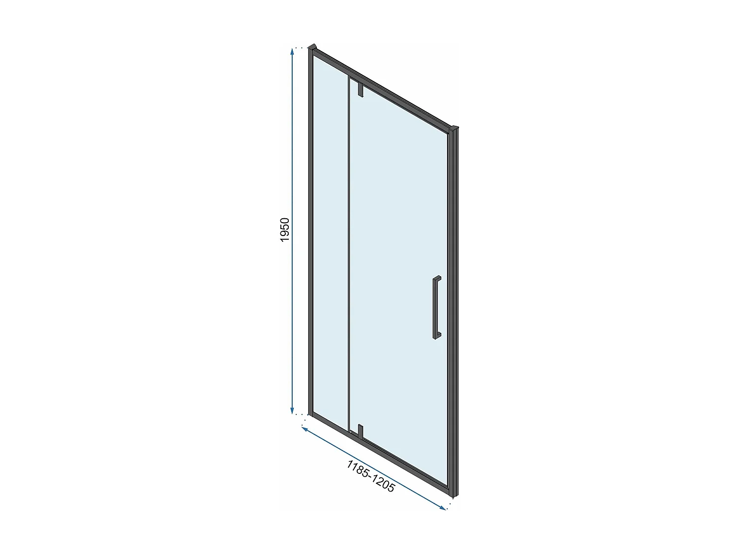 Douchecabine Rea Rapid Swing 100X90 Chrome