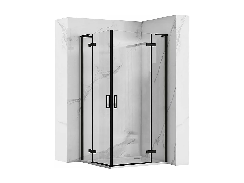 Duschkabine Rea Hugo 80X90 Black