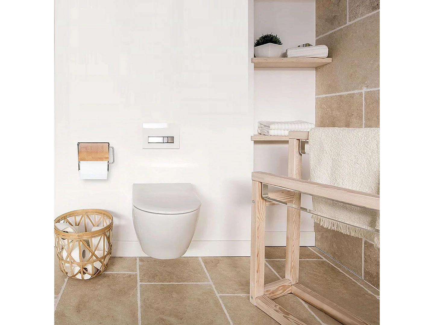 Porte-Serviette Rea 390227 Beige