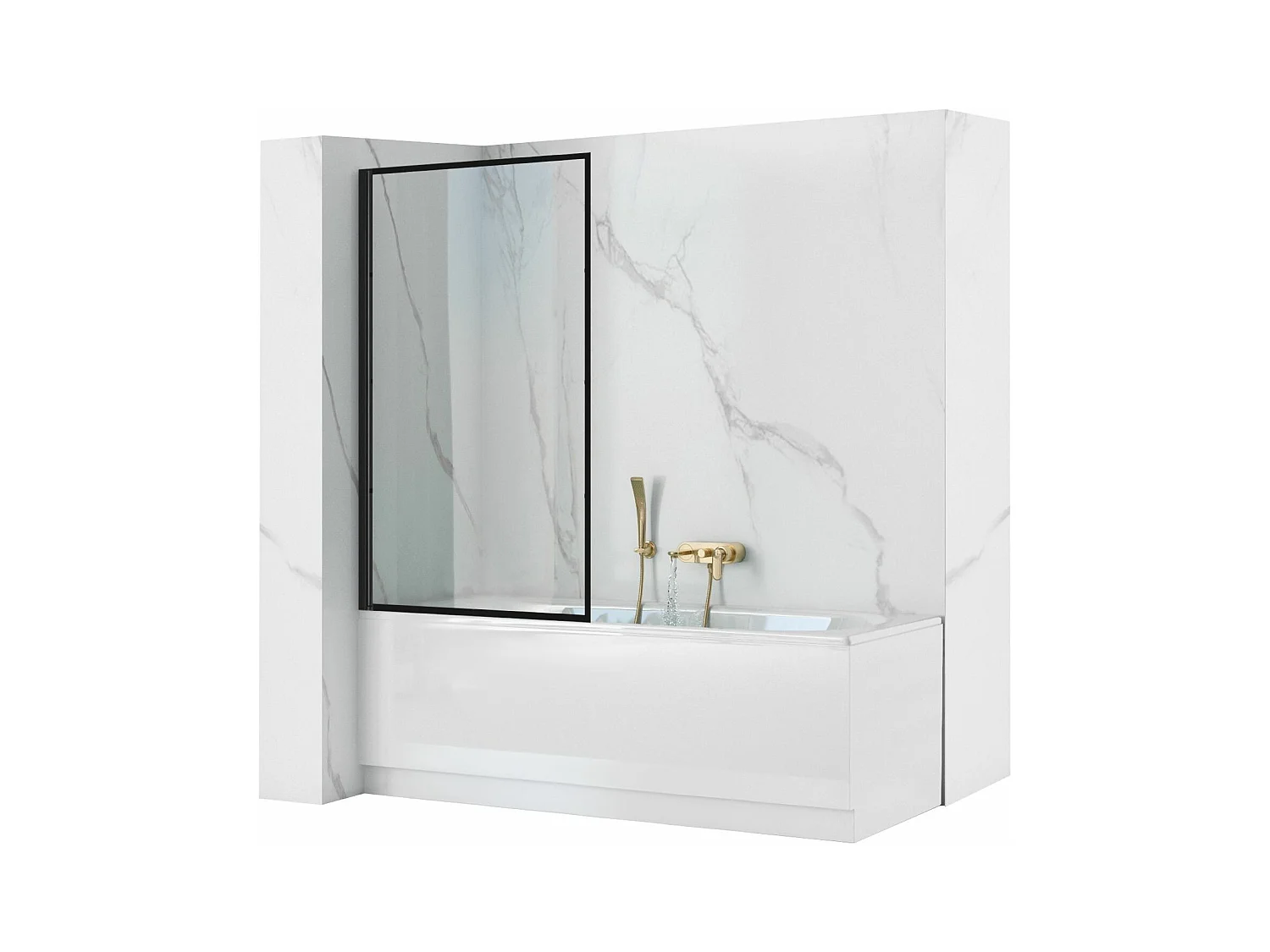 Mampara De Baño Rea Lagos 70 Black