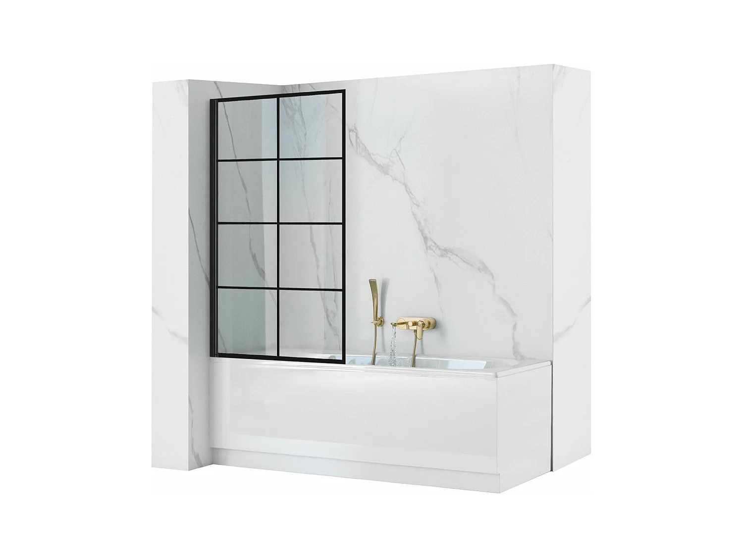 Schermo Vasca Rea Lagos-1 70 Black