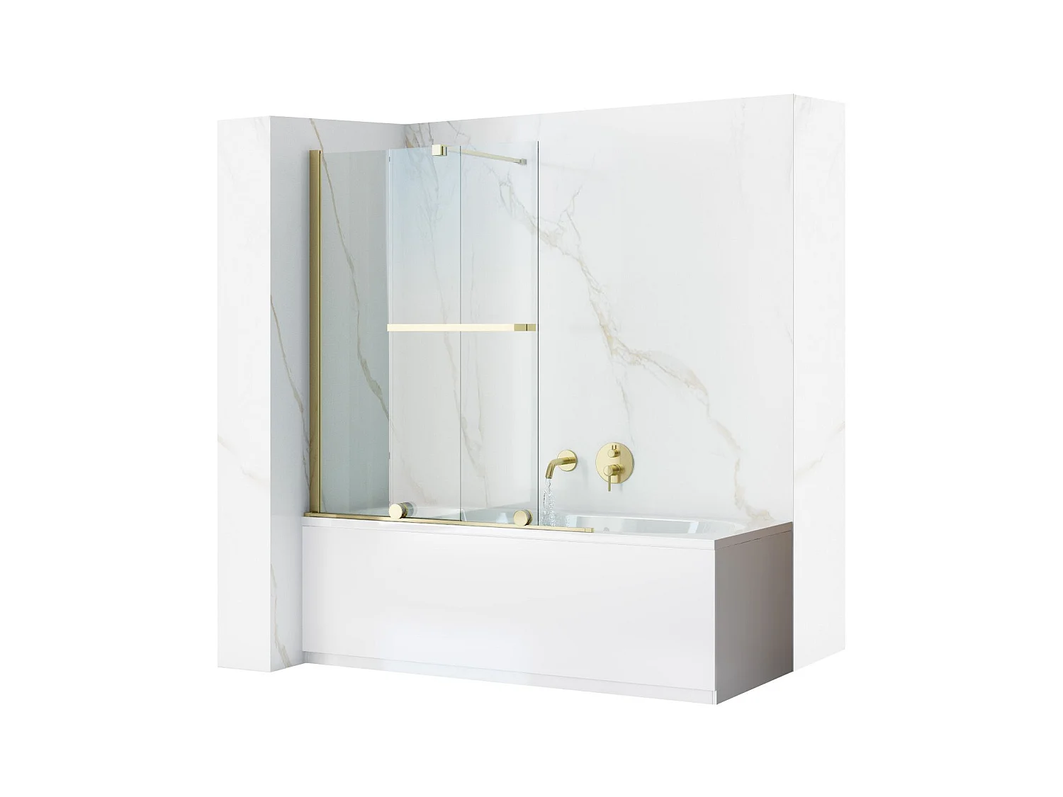 Pare-Baignoire Rea Fabian 100 Gold