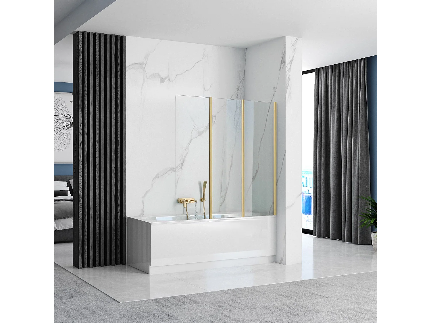 Bad Scherm Rea Agat 120 Brush Gold