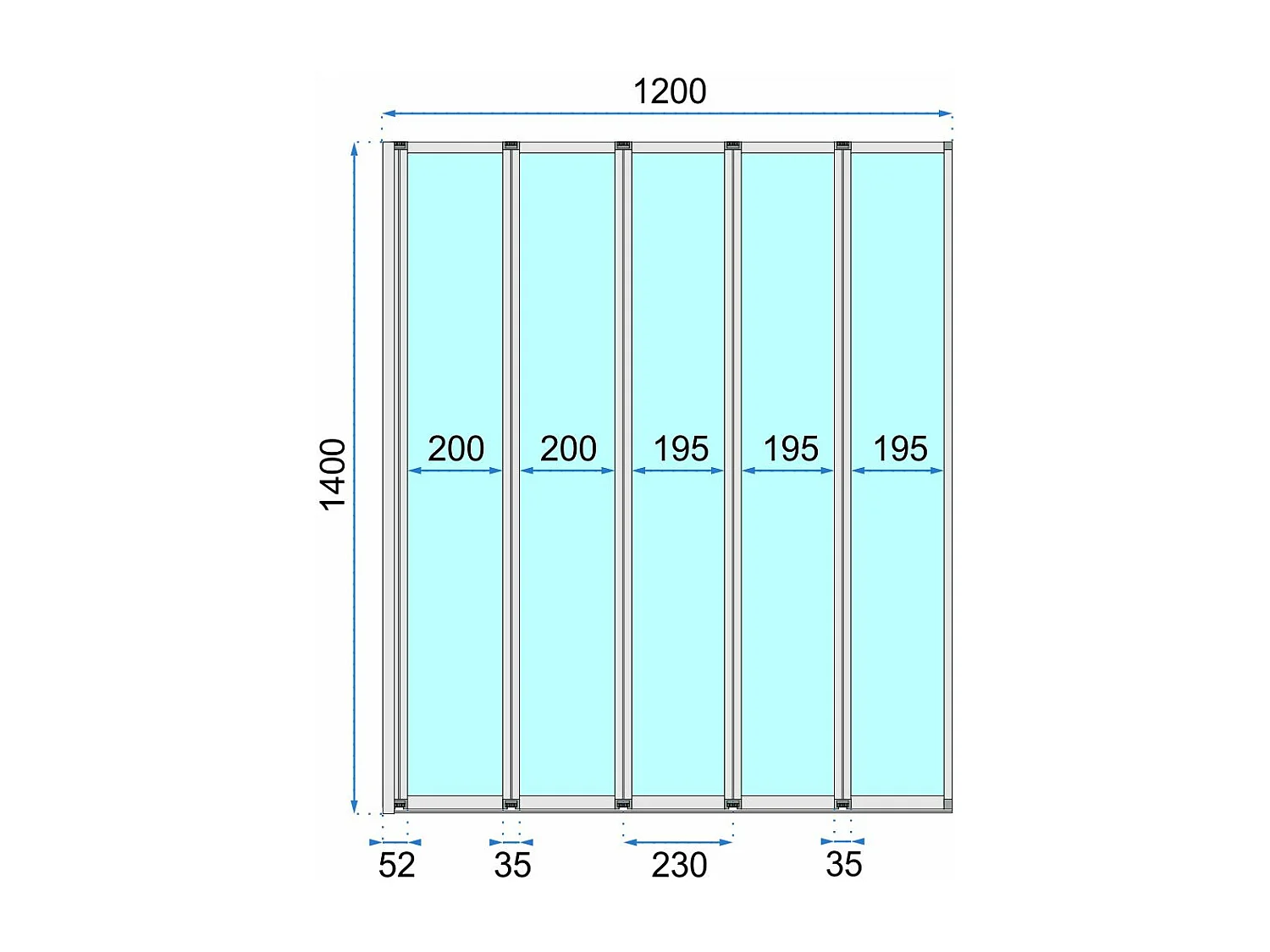 Pare-Baignoire Rea Idea 120 Chrome