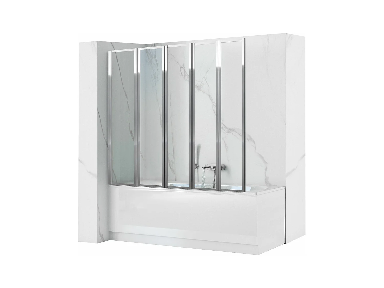 Pare-Baignoire Rea Idea 120 Chrome